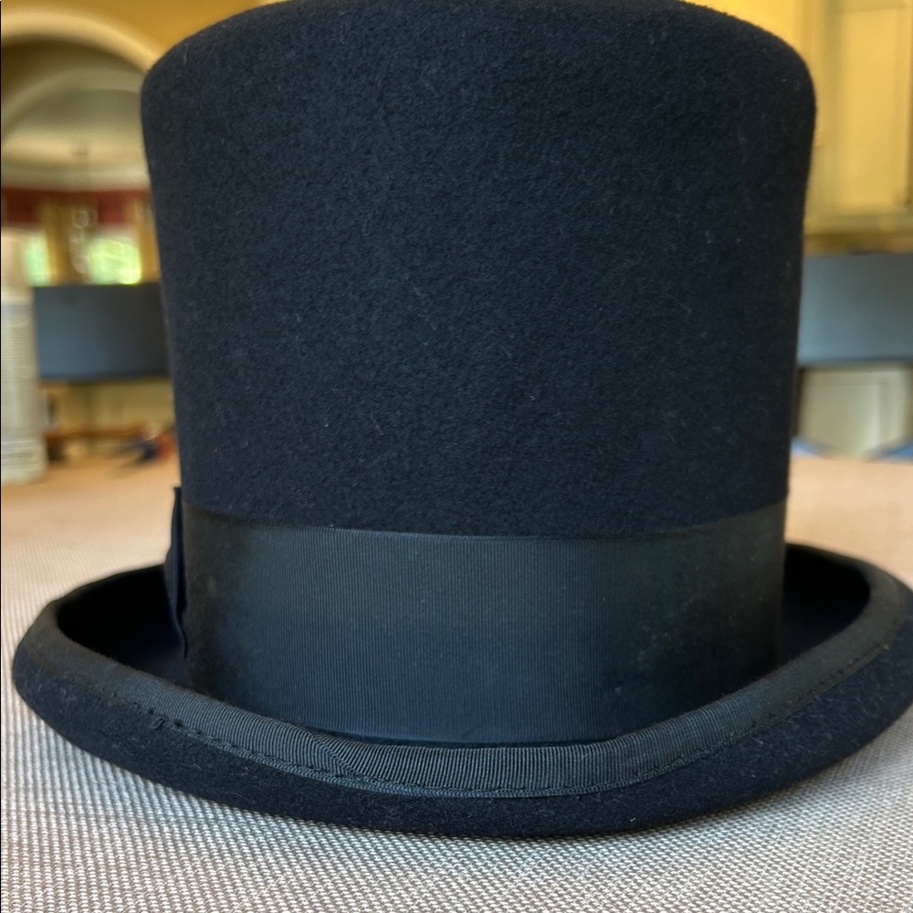 Elegant Black Formal Top Hat for Men